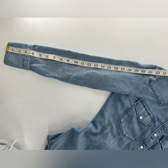 RAG & BONE Denim Blue Button Down Shirt Size XS - Picture 4 of 7